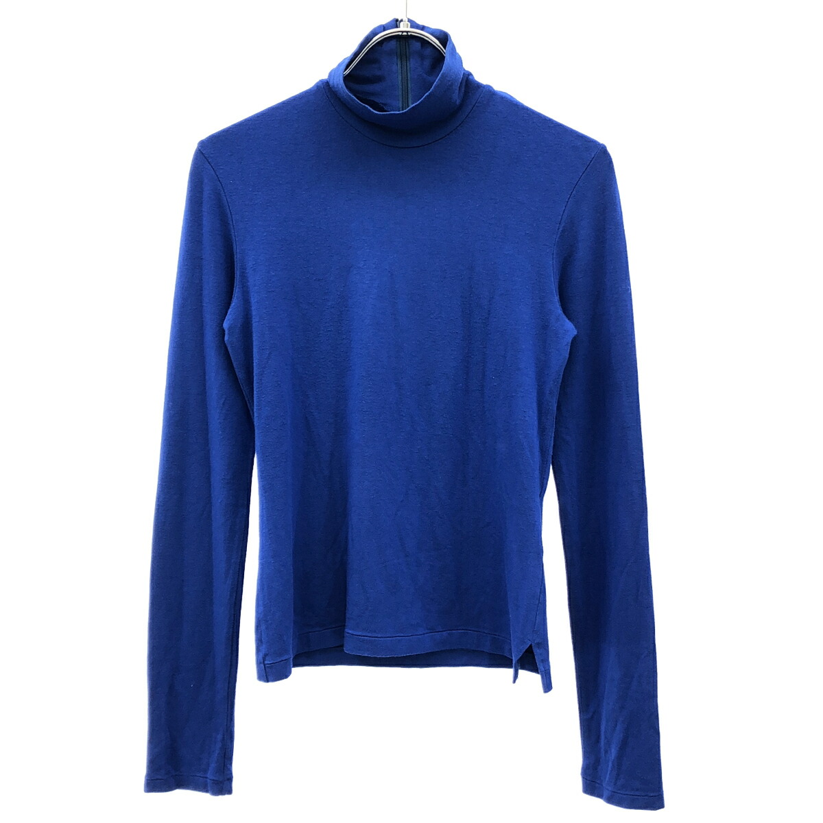 Yohji Yamamoto FEMME ヨウジヤマモト ファム ハイネックレーヨンカットソー FX-T48-252 青碧 2 【中古】 IT2NLXIEJV91