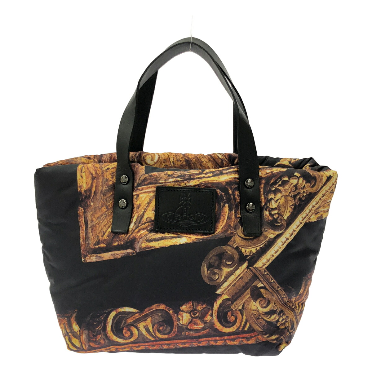 Vivienne Westwood ヴィヴィアンウエストウッド フレームデザイントートバッグ ゴールド 【中古】 ITIMA8350BIT｜MODESCAPE 店