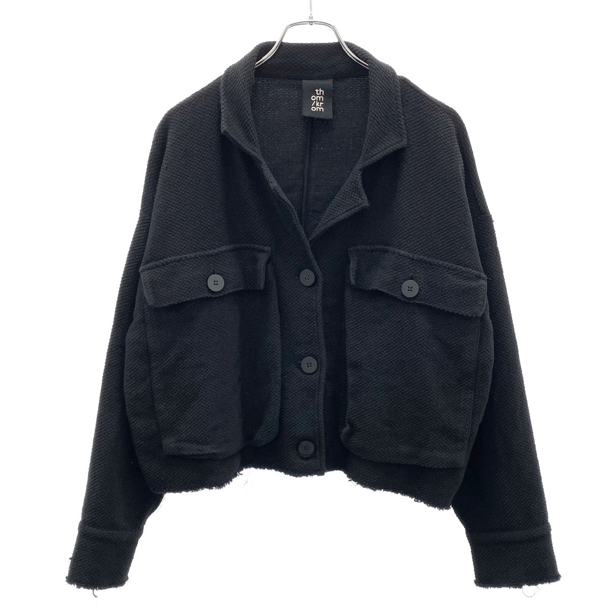Thom Krom トムCr 遊撃手上衣 WSJ366 黒いこと S 【中古】 IT15ZBVA98AA