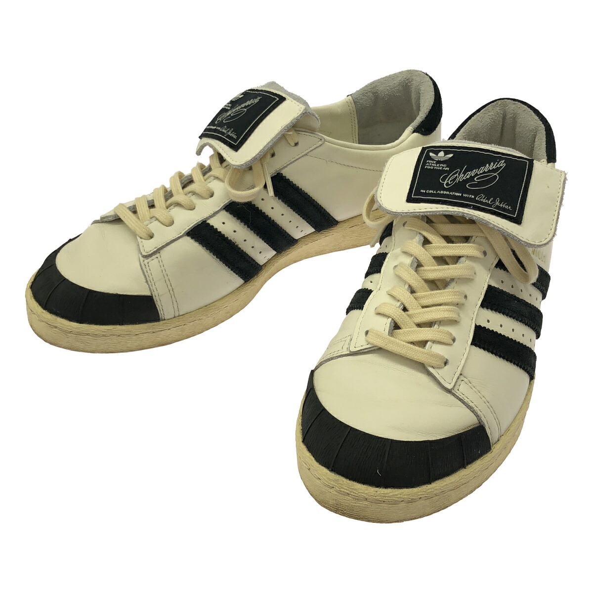 adidas×WILLY CHAVARRIA アディダス ウィリーチャバリア Jabbar Low Off White Core Black Warm Vanilla スニーカー JP6107 白いこと 28珊 【中古】 IT5TXV0NYMGG