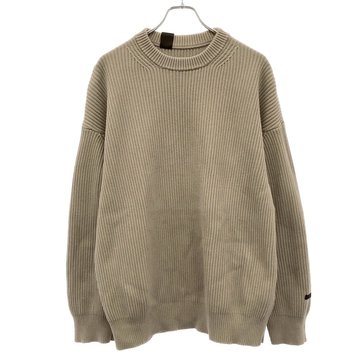 N.HOOLYWOOD エヌハリウッド 21AW コットンリブニットセーター 2212-KT04-025 ベージュ 36 【中古】 IT1WOKQ4KAXC