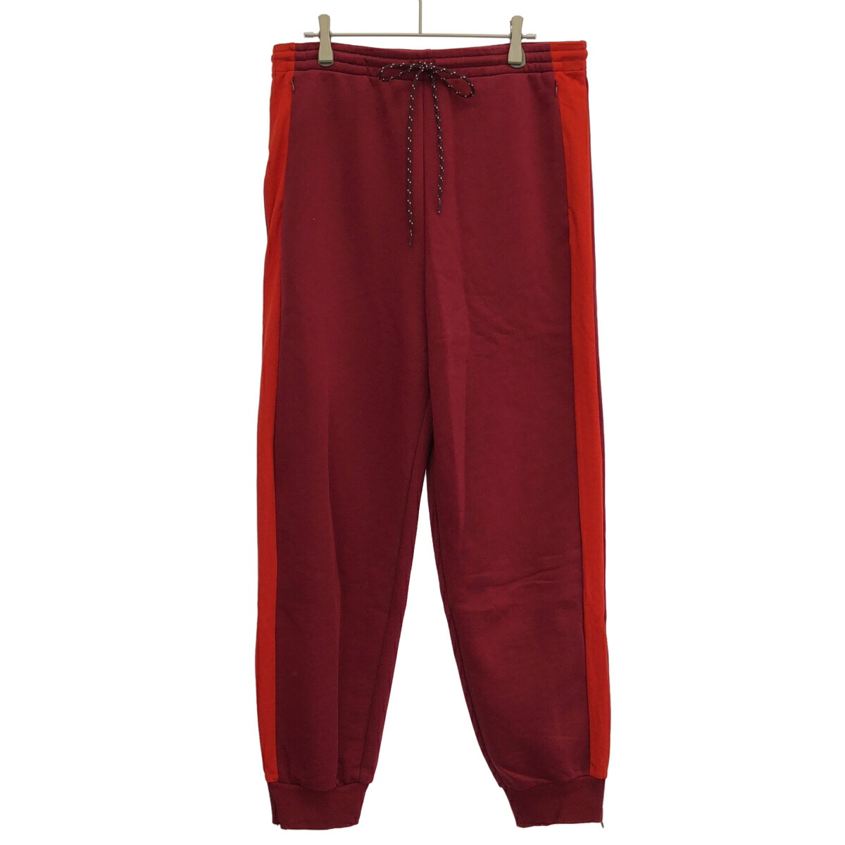 6397 シックススリーナインセブン STRIPED SWEATPANTS スウェットパンツ 23-030-450-0032 赤いこと M 【中古】 ITODCGERTJTU
