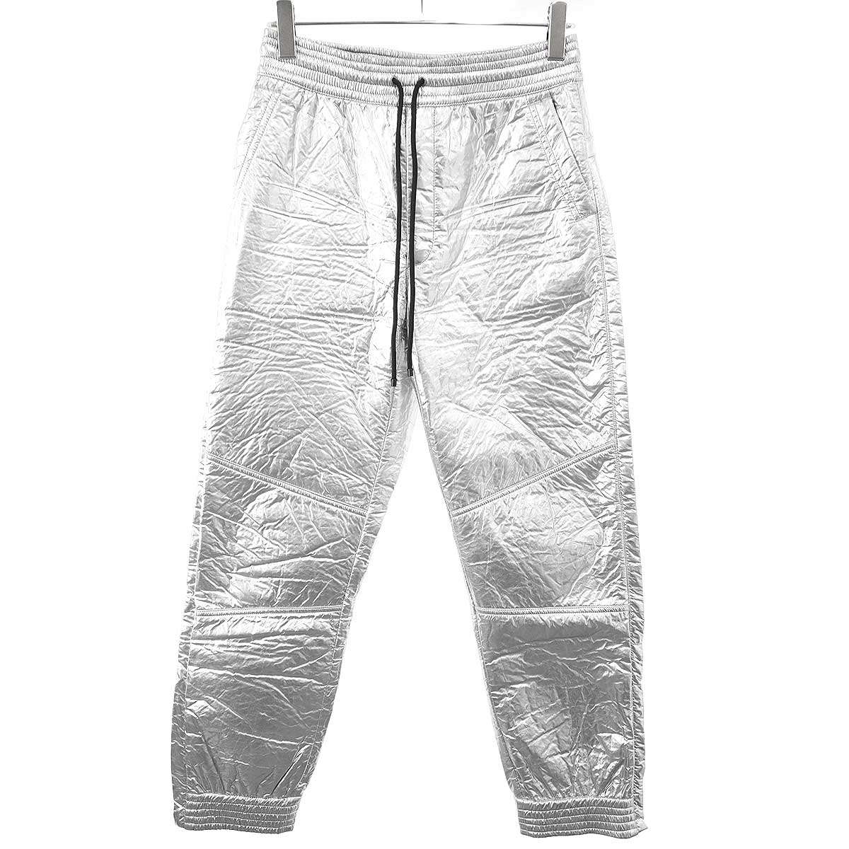 DRIES VAN NOTEN ドリスヴァンノッテン 22AW メタリックイージージョガーパンツ  しろがね色 48 【中古】 ITWH7GXQB96G