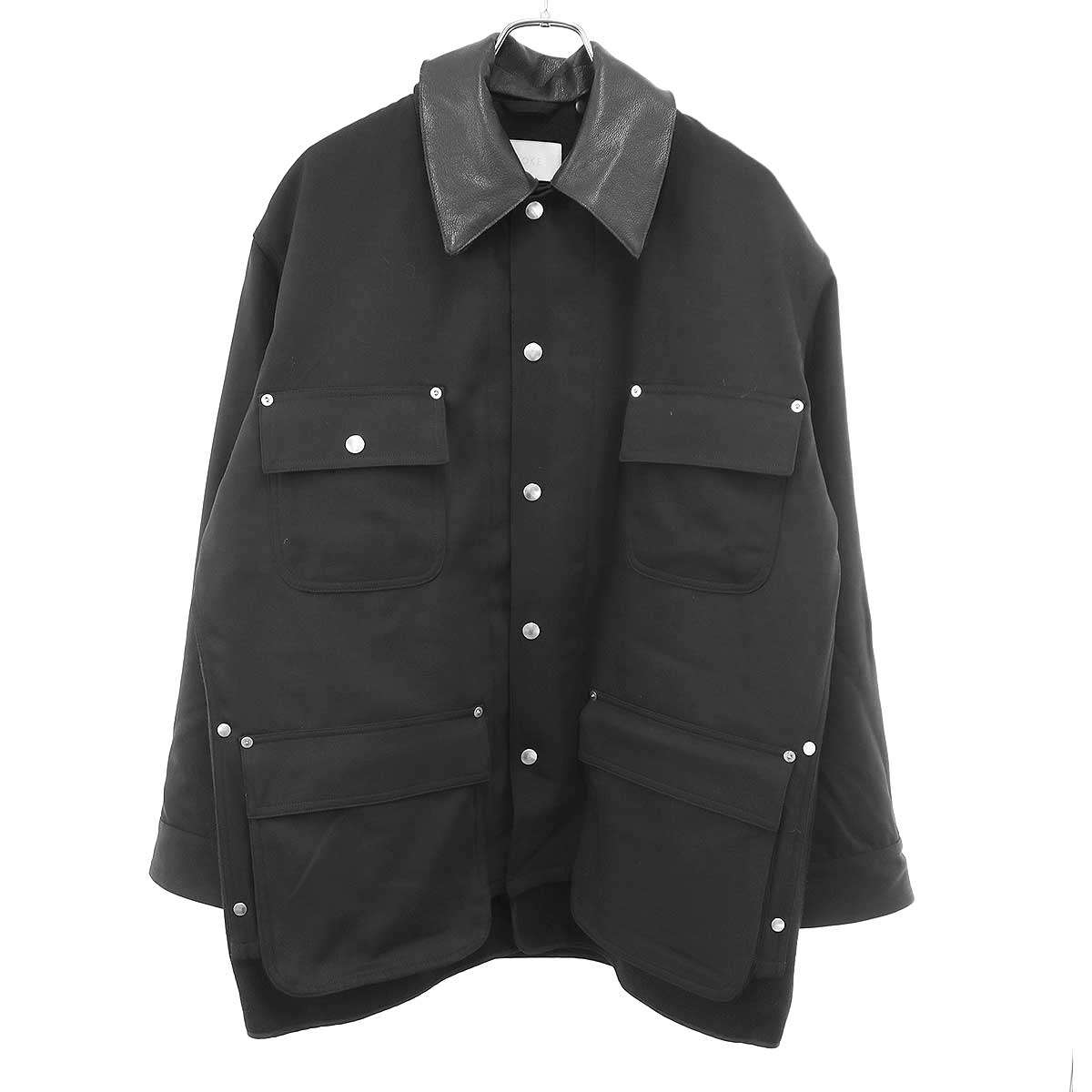 Graphpaper×YOKE グラフ記録調査報告×ヨーク 25AW Wool Nylon Gabardine Coverall Jacket カバーオールジャケット YK25FW1019B-GP 黒いこと 2 【中古】 ITY0R2P32ON6