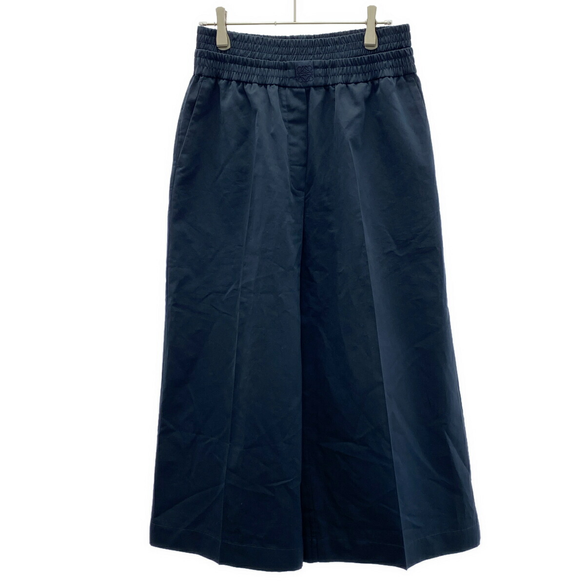 LOEWE ロエベ アナ瓦 クロップドワイドパンツ S359Y04XE4 米国海軍 S 【中古】 ITF7UMLETGBS