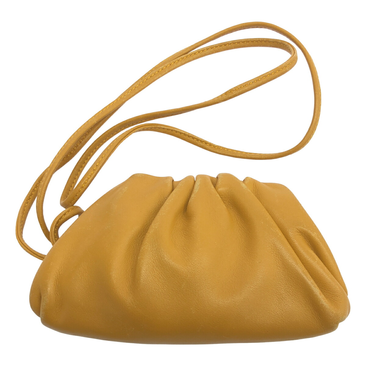 BOTTEGA VENETA ボッテガヴェネタ The Pouch Coin Purse ザポーチコインケース  黄色  【中古】 ITFB2I5C2VH2