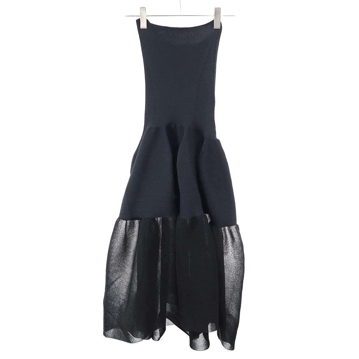 CFCL シーエフシーエル POTTERY HS LUCENT GLITTER STRAPLESS DRESS ポッタリールーセントグリッターストラップレスドレス CF007KH195 黒いこと 1 【中古】 IT27S5EVSRRS
