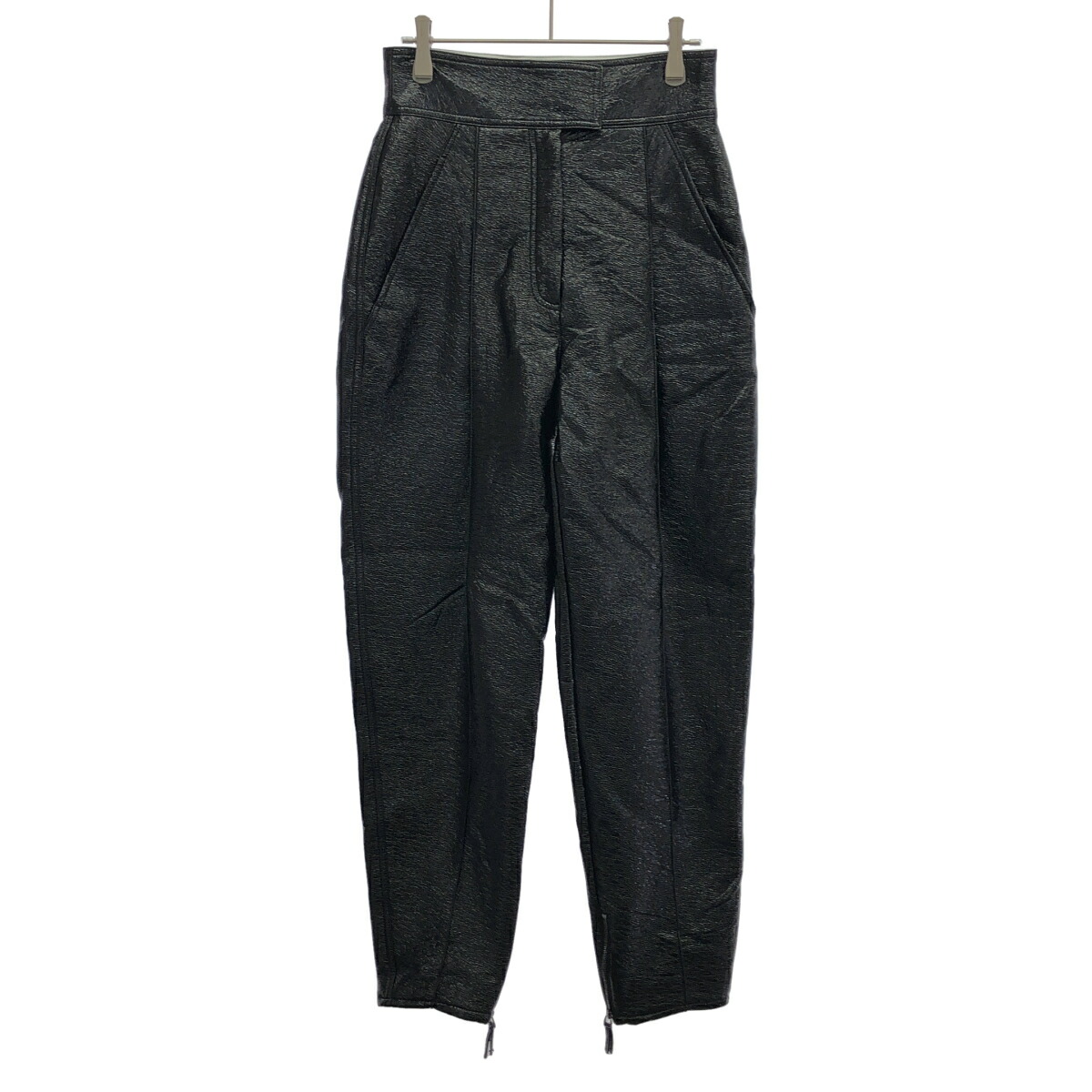GIORGIO ARMANI ジョルジオアルマーニ ハイウエストトラウザーパンツ 6LAP60 AJSOZ 黒いこと 38 【中古】 ITMW9CSUTR98