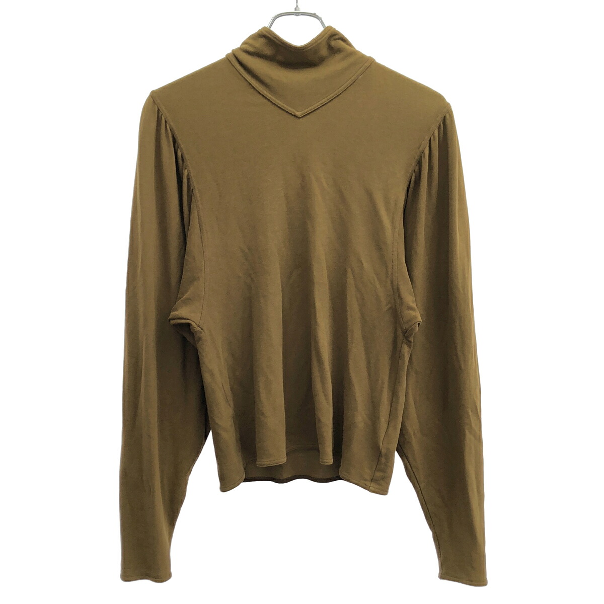 LEMAIRE ルメール 20AW FOULARD BLOUSE スカーフネックトップス カットソー JE402 LJ504 ブラウン系 XS 【中古】 ITRQGB0PB8SU｜MODESCAPE 店