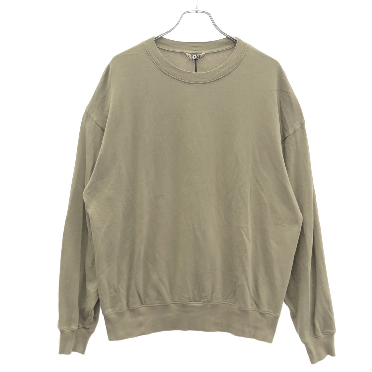 AURALEE オーラリー 25SS SUPER HIGH GAUGE SWEAT P/O スウェットトレーナー A25SP03CU カーキ系 3 【中古】 IT3TN0XH5XH8