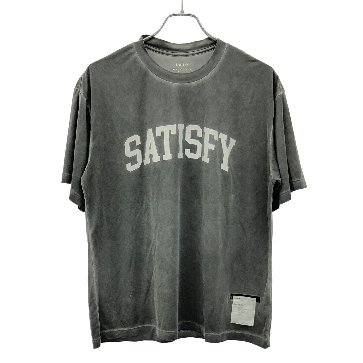 satisfy サティスファイ AuraLite T-Shirt プルオーバー AuraLite T-Shirt 濃灰色 S 【中古】 IT1IGK7MI2NQ