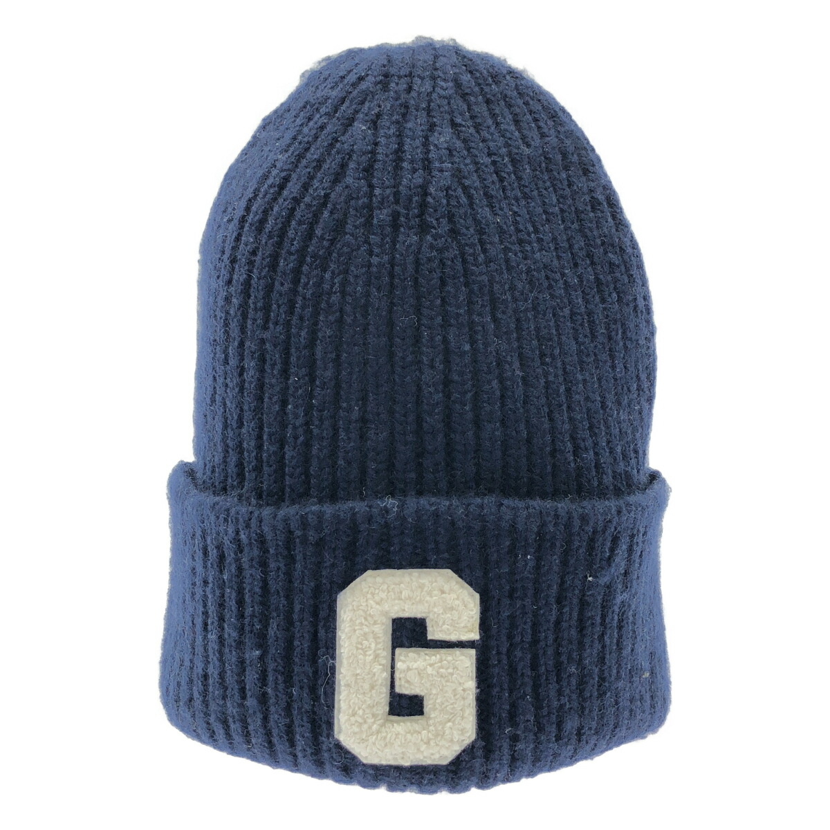GOOD GRIEF! 好ましい グリーフ! PATCHED KNIT BEANIE ニットビーニー  米国海軍 M 【中古】 ITQJETUGEXC4