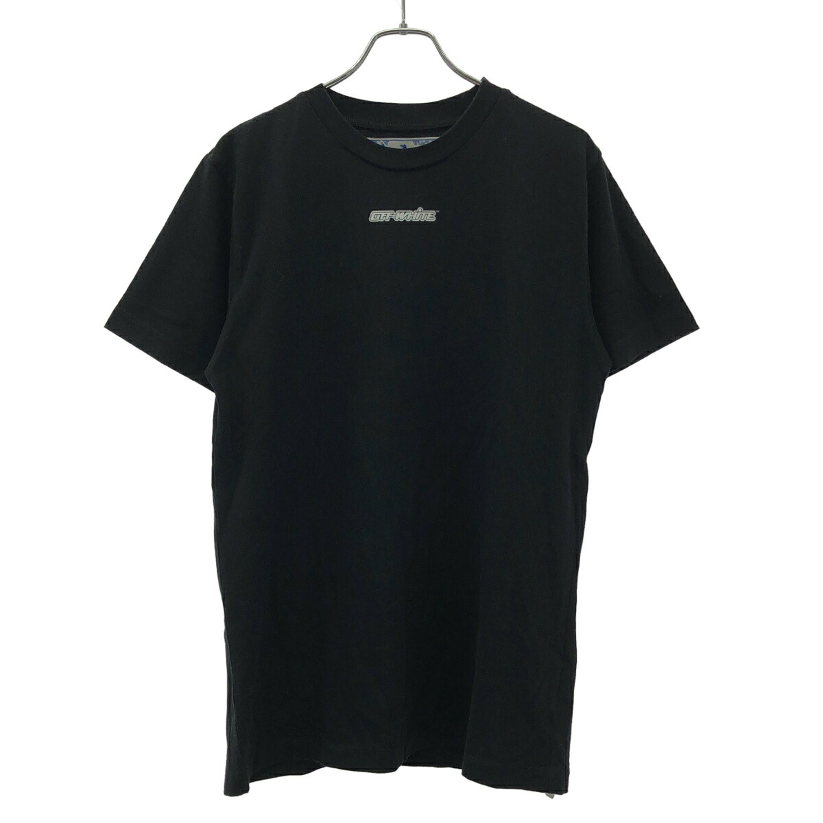 OFF-WHITE 象牙色 20AW ARROW SLIM MARKER S/S TEE  アローマーカープリントプルオーバー OMAA027E20JER005 黒いこと M 【中古】 ITP85TYB1OGW