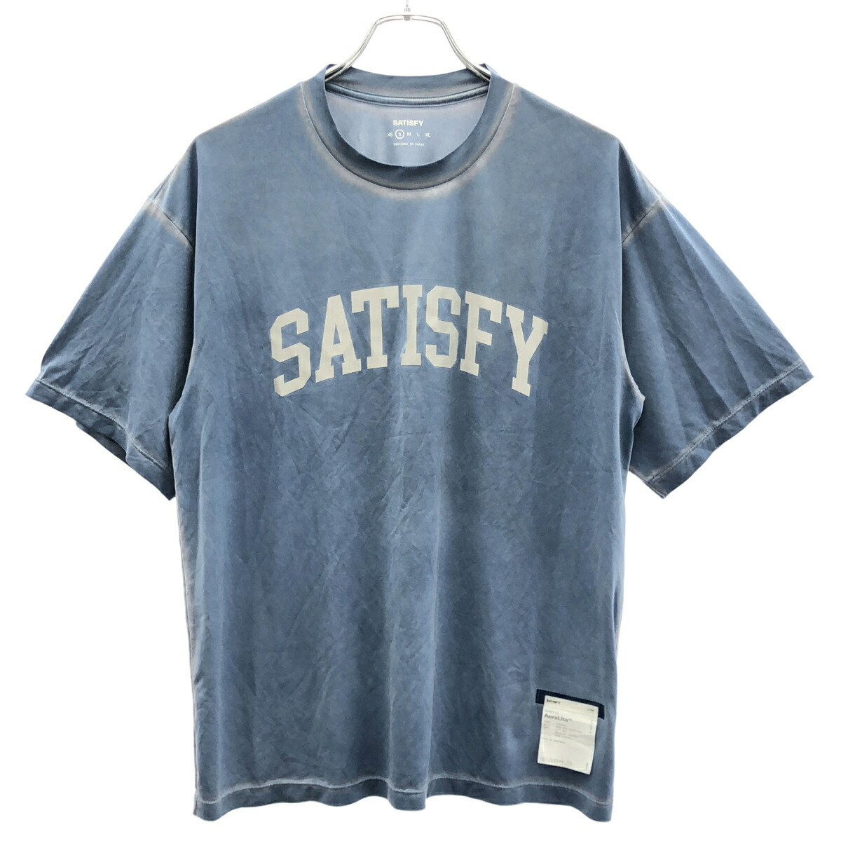 satisfy サティスファイ AuraLite T-Shirt プルオーバー 11000-PI-SAC 青色 S 【中古】 ITY6DWZ78FEW