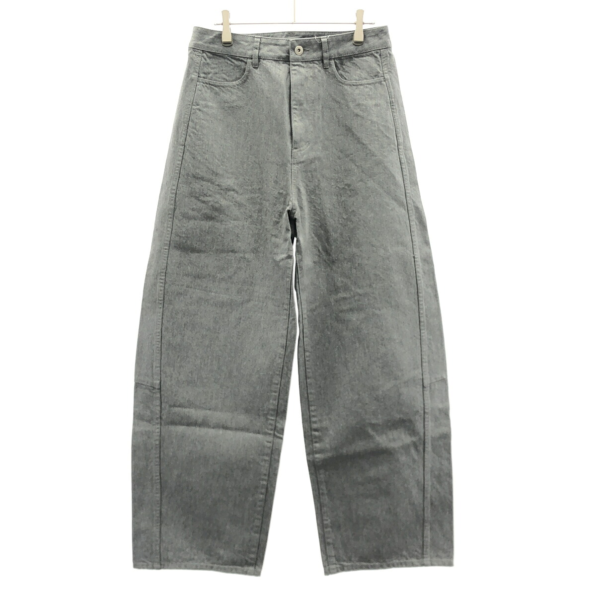 MUSE de deuxieme classe ミューズ ドゥ ドゥーズィエム クラス 23AW DRILL BON ワイドパンツ 23-030-500-4080 グレー 38 【中古】 ITEJISP0LNP0｜MODESCAPE 店