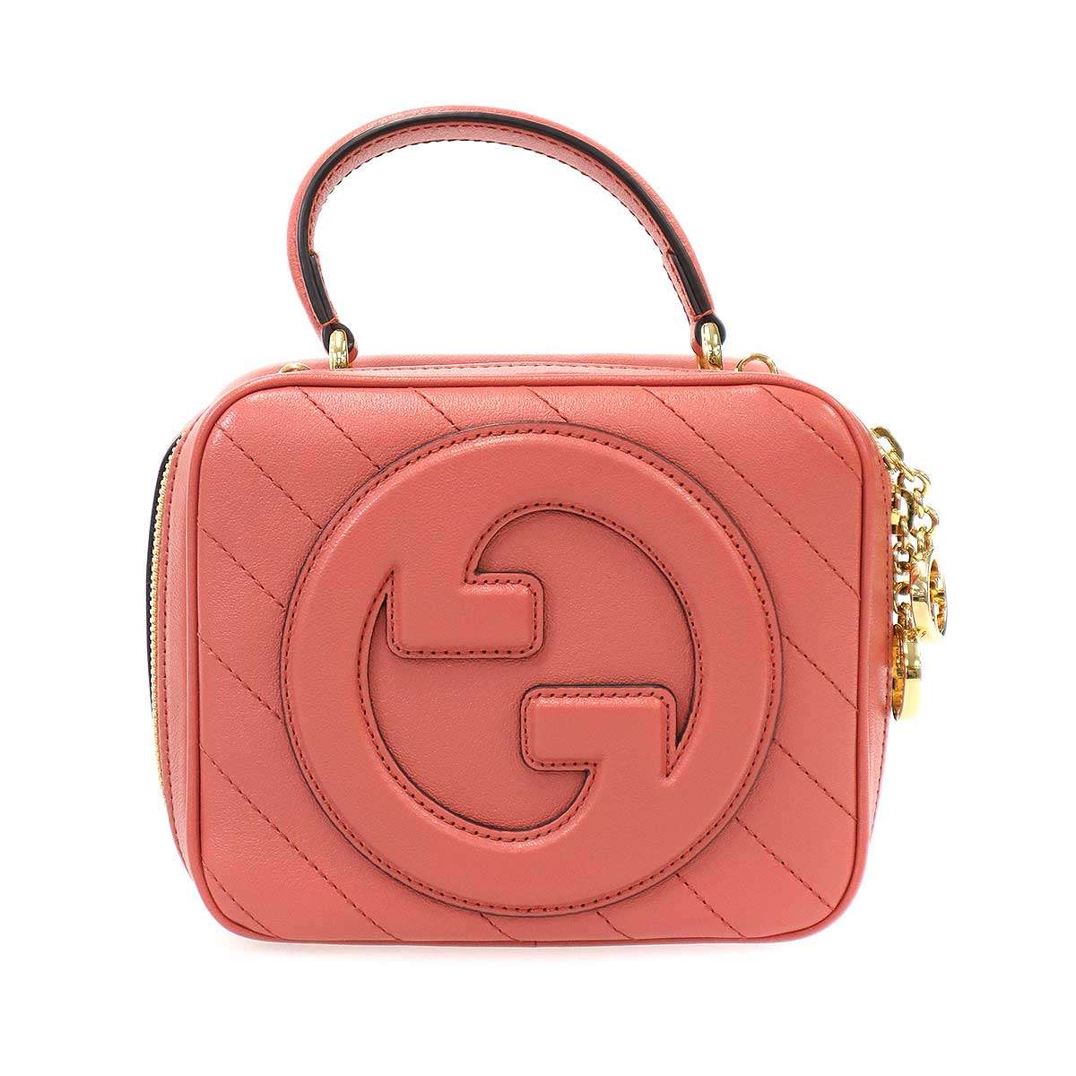 GUCCI グッチ Blondie Top Handle Bag ブロンディ ショルダーバッグ 744434 ピンク 【中古】 ITFPX9TLNEG8｜MODESCAPE 店