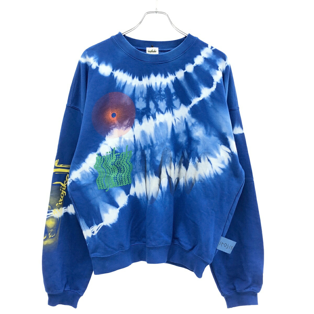 irojikake イロジカケ 25SS YUUKI IWAMA Sweatshirt スウェットトレーナー IG25SS-TP16 ブルー ホワイト M 【中古】 IT7VEWP3SIOO|MODESCAPE 店
