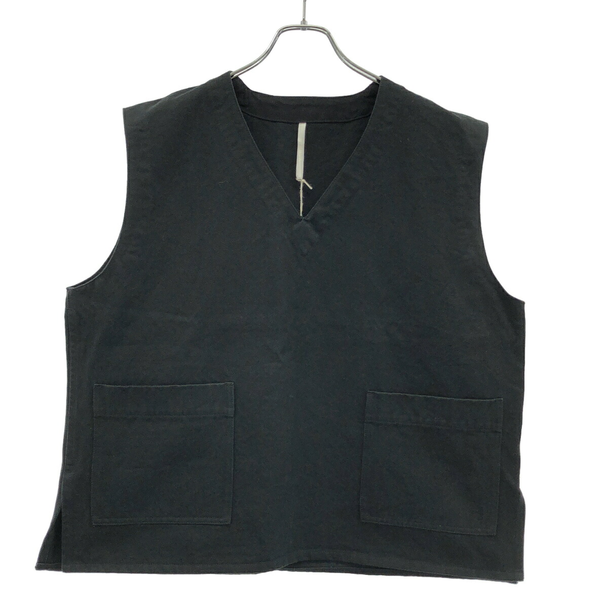 ARTE POVERA アルテ ポーヴェラ 23AW Vネックベスト ブラック S 【中古】 IT8P6LE0C7DY｜MODESCAPE 店