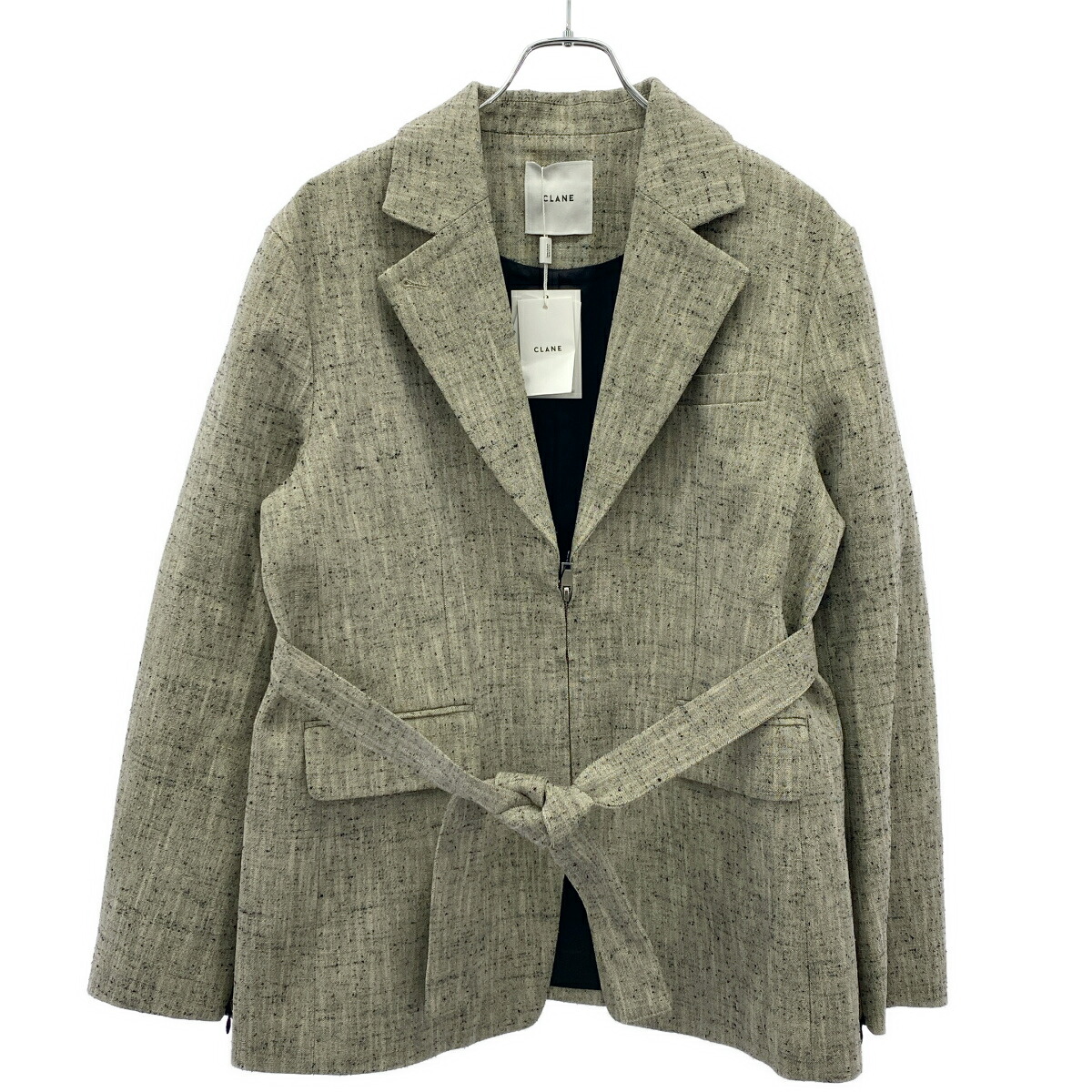CLANE クラネ ZIP TAILORED JACKET ジップテーラードジャケット 14103-0402 グレー系 2 【中古】 ITSWGGCJTI40|MODESCAPE 店