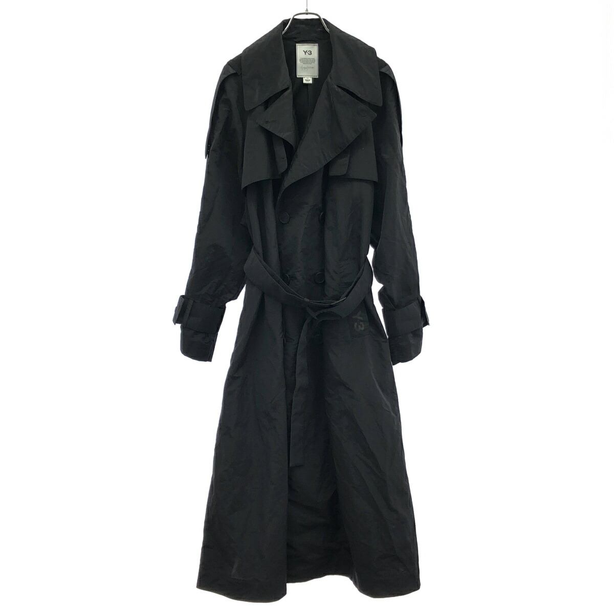 Y-3 ワイスリー 20SS W CL.L.TERN.COAT ナイロントレンチコート FN3456 ブラック S 【中古】 ITSXYZGEBGNS｜MODESCAPE 店