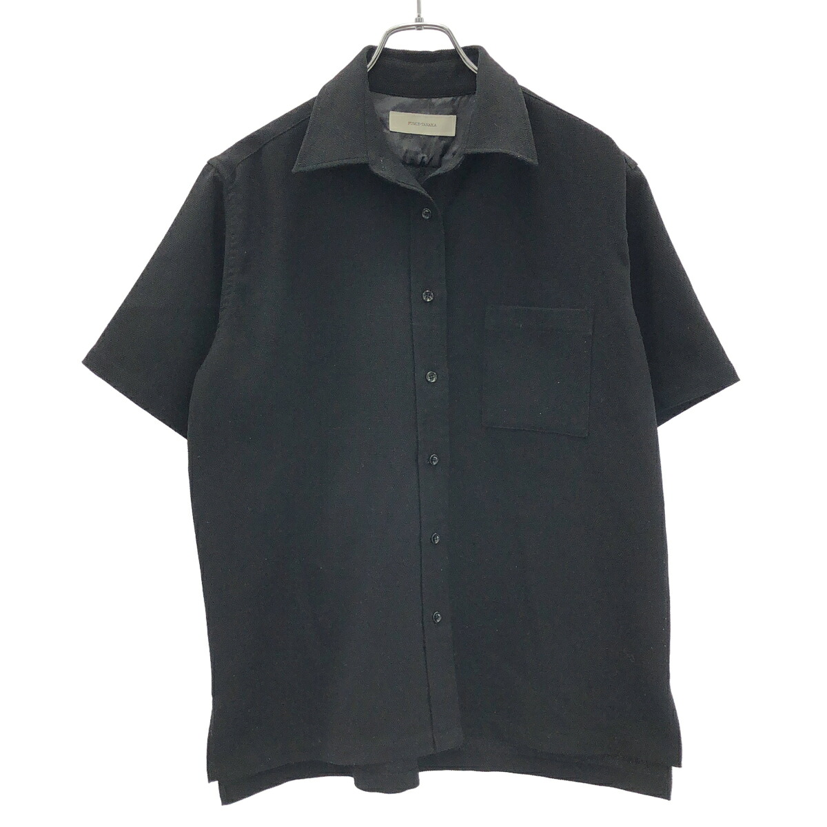 FUMIE=TANAKA フミエタナカ 24SS FT half embroidery sh ハーフエンブロイダリーシャツ F24S-22 ブラック 2 【中古】 ITO2PU5IMMWW｜MODESCAPE 店