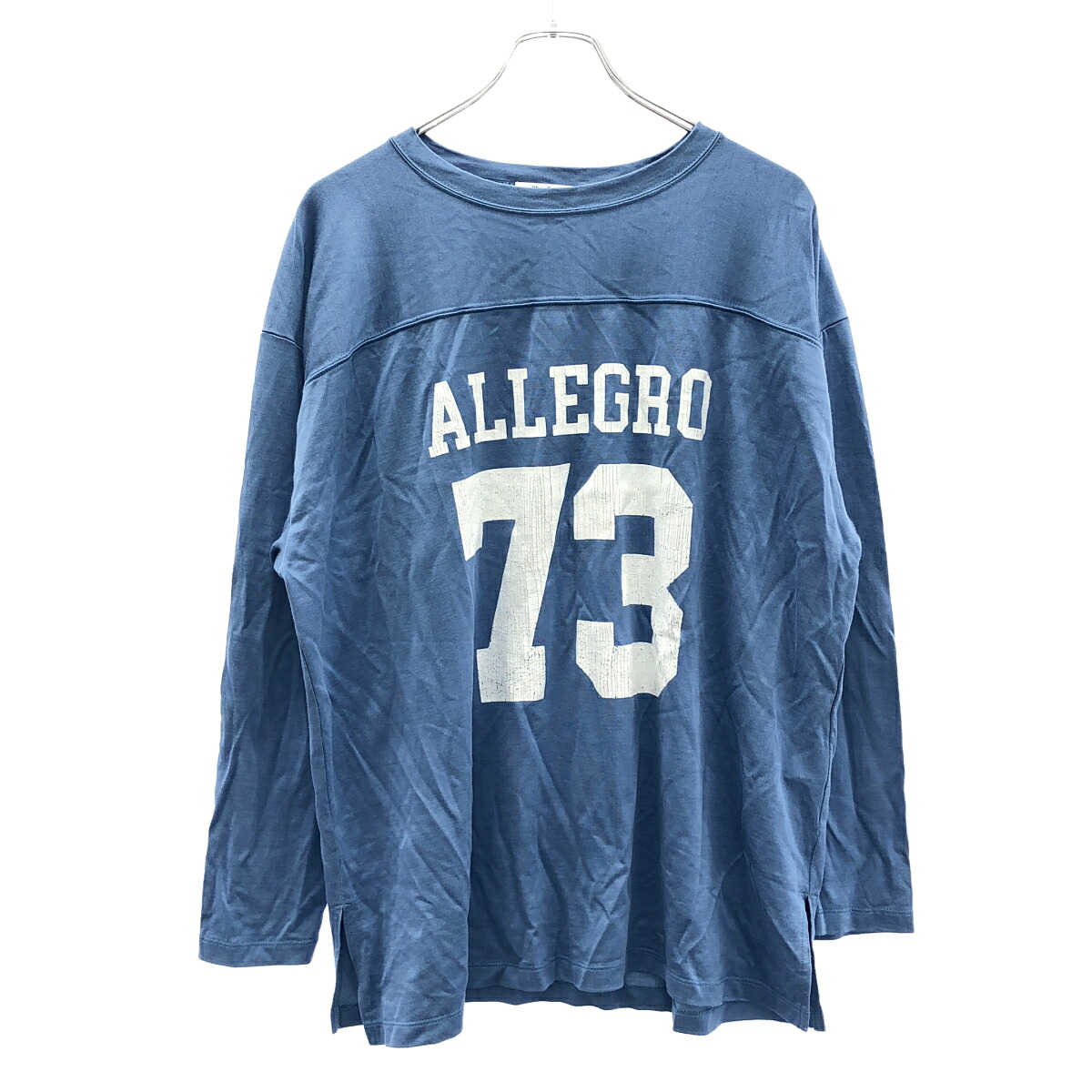 Whim Gazette ウィム ガゼット 25SS フットボールロングTシャツ WGZ1051106A0001 ブルー F 【中古】 ITU25Z65T5G0｜MODESCAPE 店
