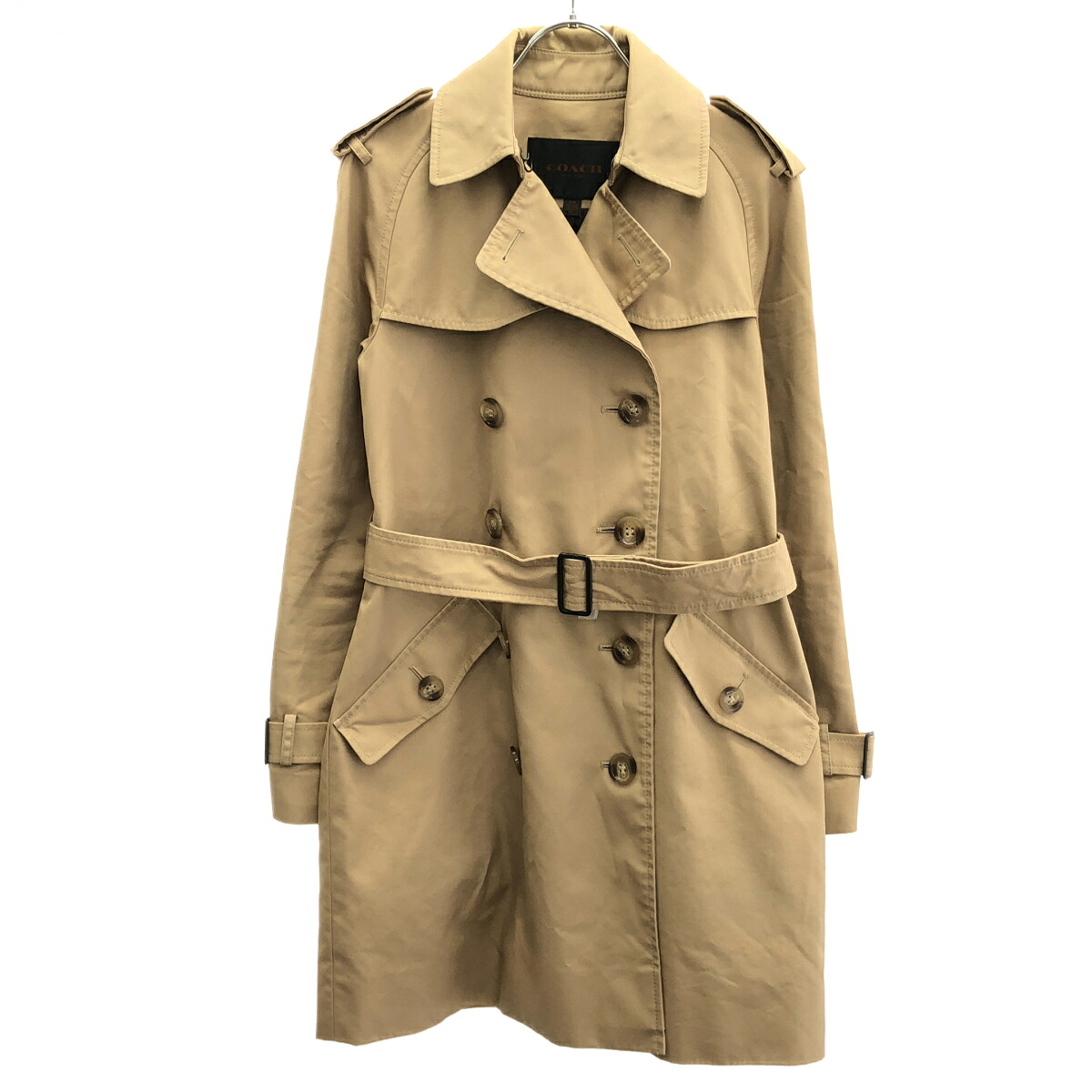 COACH コーチ トレンチコート F86052 ベージュ XXS 【中古】 IT0IJKOYJMH2|MODESCAPE 店