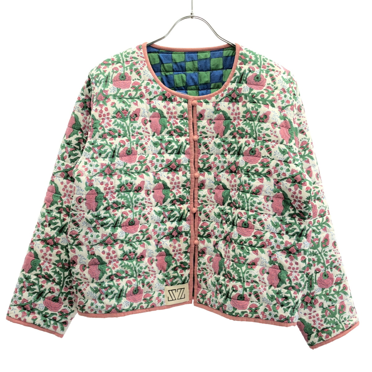 SZ Blockprints エスゼットブロックプリント リバーシブルキルティングジャケット ミックス【中古】 IT1TQDJ9EGXG|MODESCAPE 店