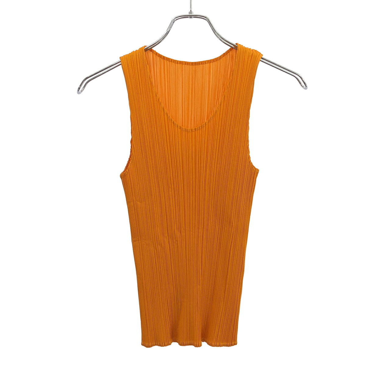 PLEATS PLEASE ISSEY MIYAKE プリーツプリーズ イッセイミヤケ プリーツタンクトップ PP63-JK201 オレンジ 3 【中古】 ITTHGSHFUYAS｜MODESCAPE 店