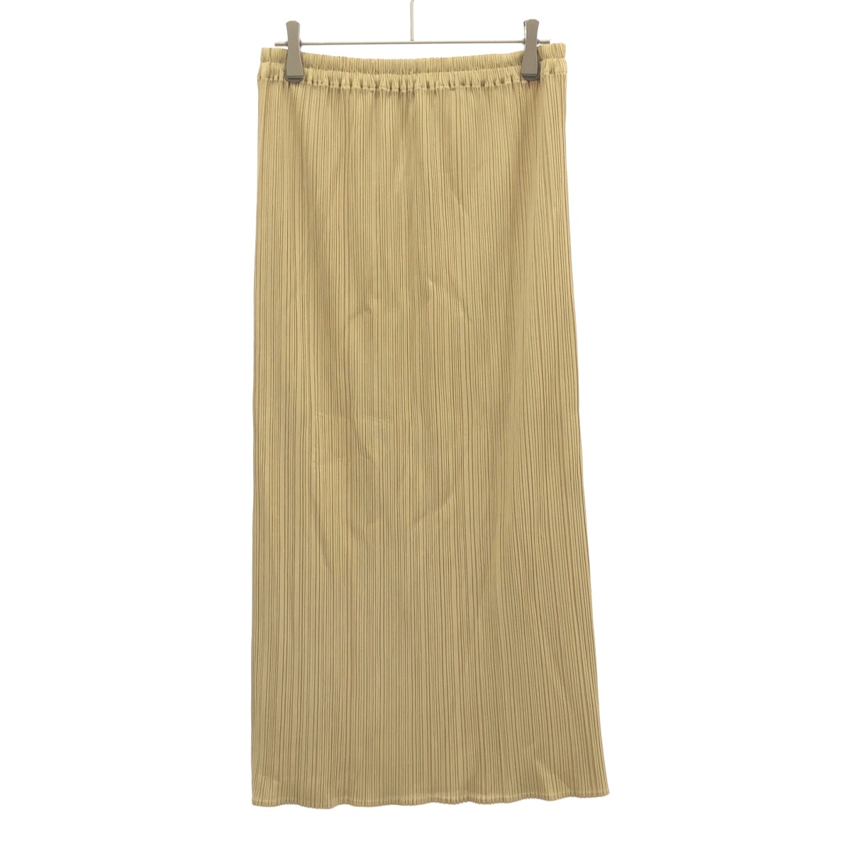 PLEATS PLEASE ISSEY MIYAKE プリーツプリーズ イッセイミヤケ プリーツロングスカート PP53-JG213 ベージュ系 3 【中古】 IT5IDCCXKTPW｜MODESCAPE 店