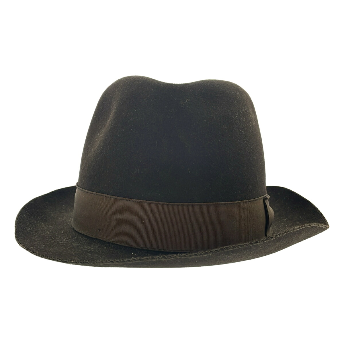 Borsalino ボルサリーノ ラビットファー リボンハット ブラウン 【中古】 ITQVJHDTDLE0｜MODESCAPE 店