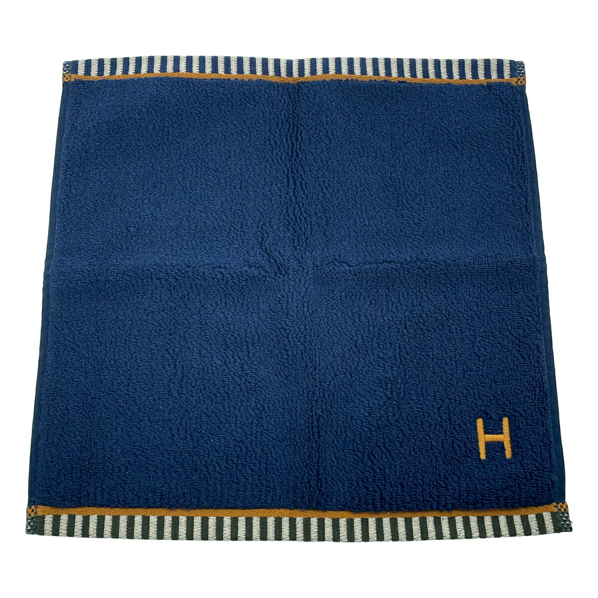 HERMES エルメス カレ・タオル ヴィス・ヴェルサ マリン ネイビー 【中古】 ITJZ60B852JU｜MODESCAPE 店