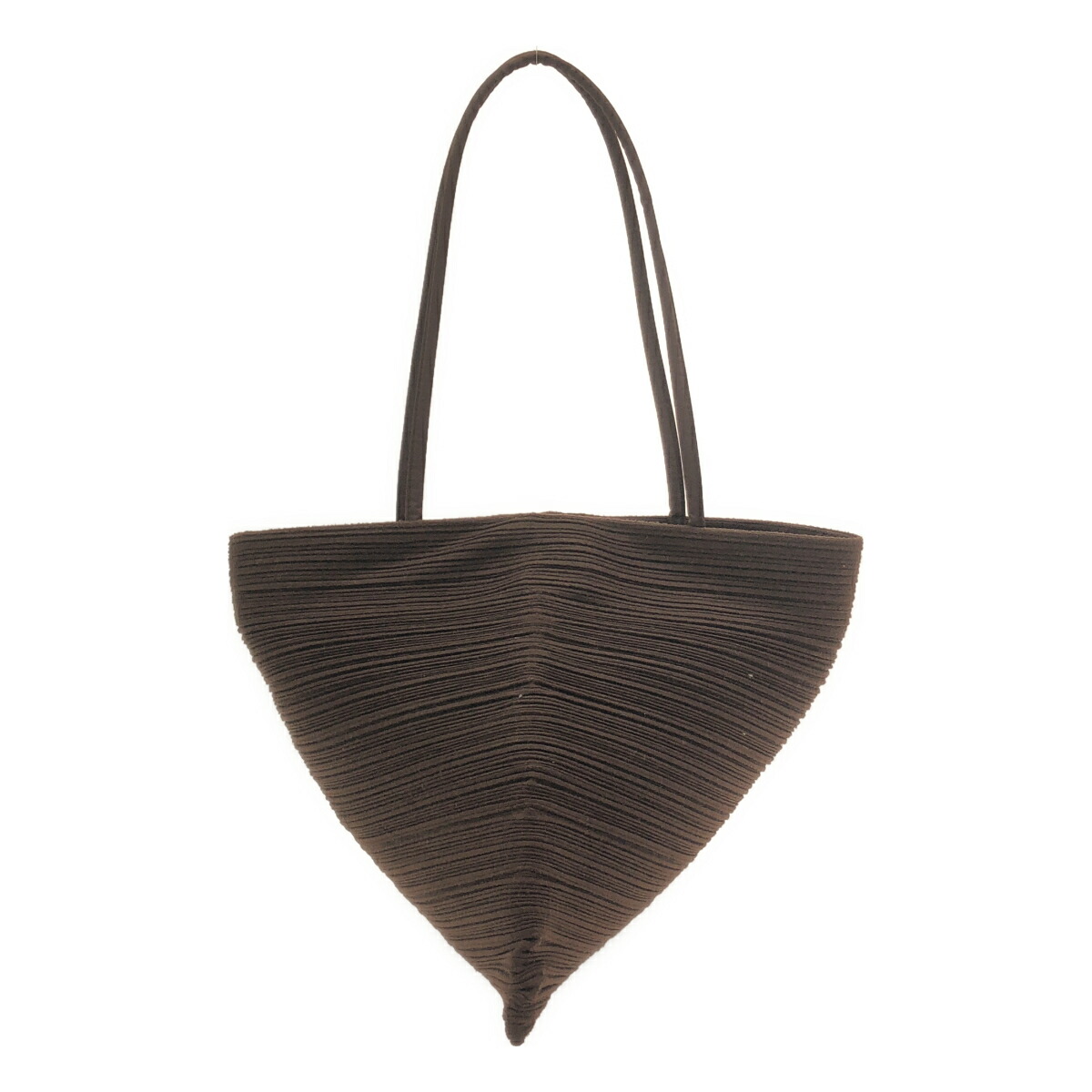 PLEATS PLEASE ISSEY MIYAKE プリーツプリーズ イッセイミヤケ プリーツトートバッグ PP98-AG542 ブラウン 【中古】 IT2ZPRVAMWFO|MODESCAPE 店