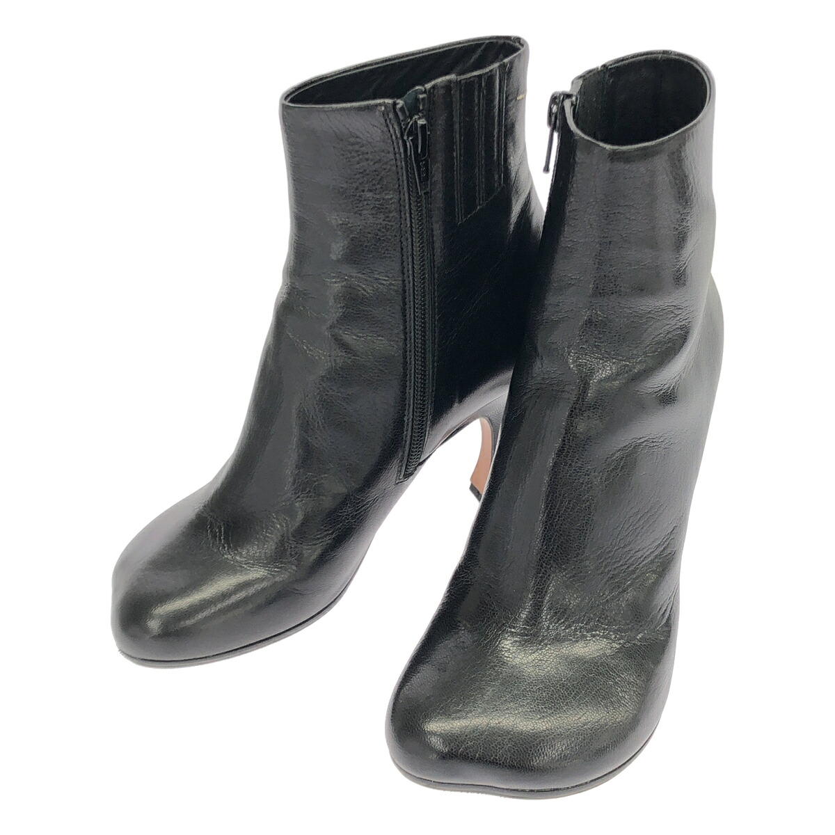 MM6 Maison Margiela エムエムシックス メゾン マルジェラ 18AW スクエアトゥアンクルヒールブーツ S40WU0165 ブラック 37 【中古】 ITEJJRDABALA｜MODESCAPE 店 18,711円
