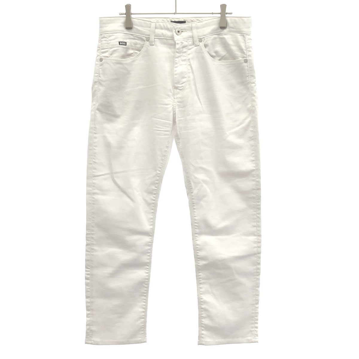 HUGO BOSS ヒューゴ ボス Delaware スリムフィット ストレッチデニムパンツ 50541452 ホワイト 32 【中古】 ITU5BDDWYZ0G|MODESCAPE 店