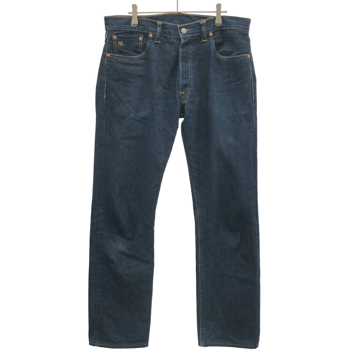 RRL ダブルアールエル LOW STRAIGHT デニムパンツ 782504846004 インディゴブルー W34L32 【中古】 IT4NOIXJUN91|MODESCAPE 店