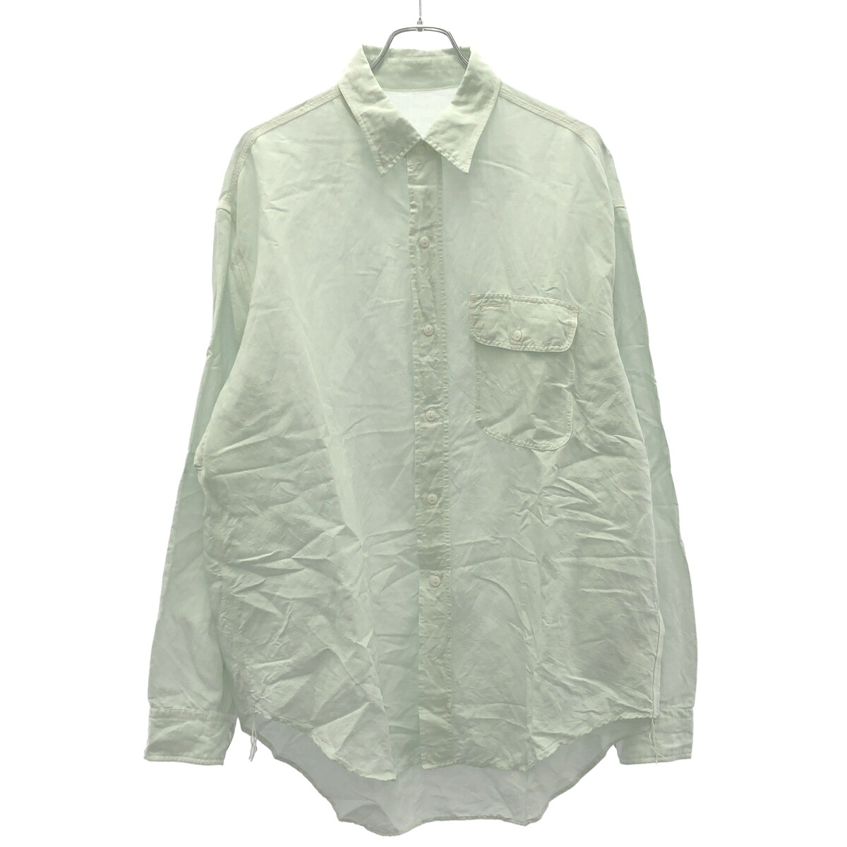 YLEVE イレーヴ VISCOSE LINEN SHIRT シャツ 170-5150020 グリーン 4 【中古】 ITGM7U7VUXLL｜MODESCAPE 店