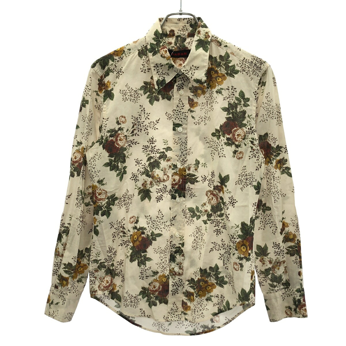 CABaN キャバン 20SS フラワープリントシャツ 59-01-01-01007 ベージュ系 S 【中古】 IT5VKLB5957A|MODESCAPE 店