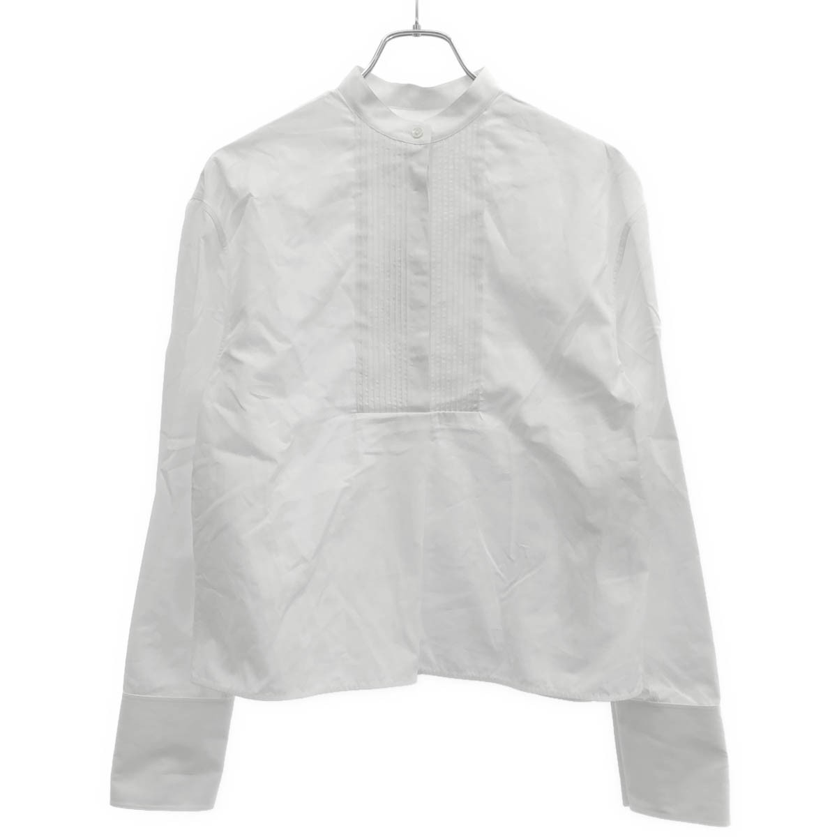 JIL SANDER ジルサンダー 25SS バンドカラーシャツ J05DL0111 J45001 ホワイト 32 【中古】 IT2I6ANUJXR2｜MODESCAPE 店 28,350円