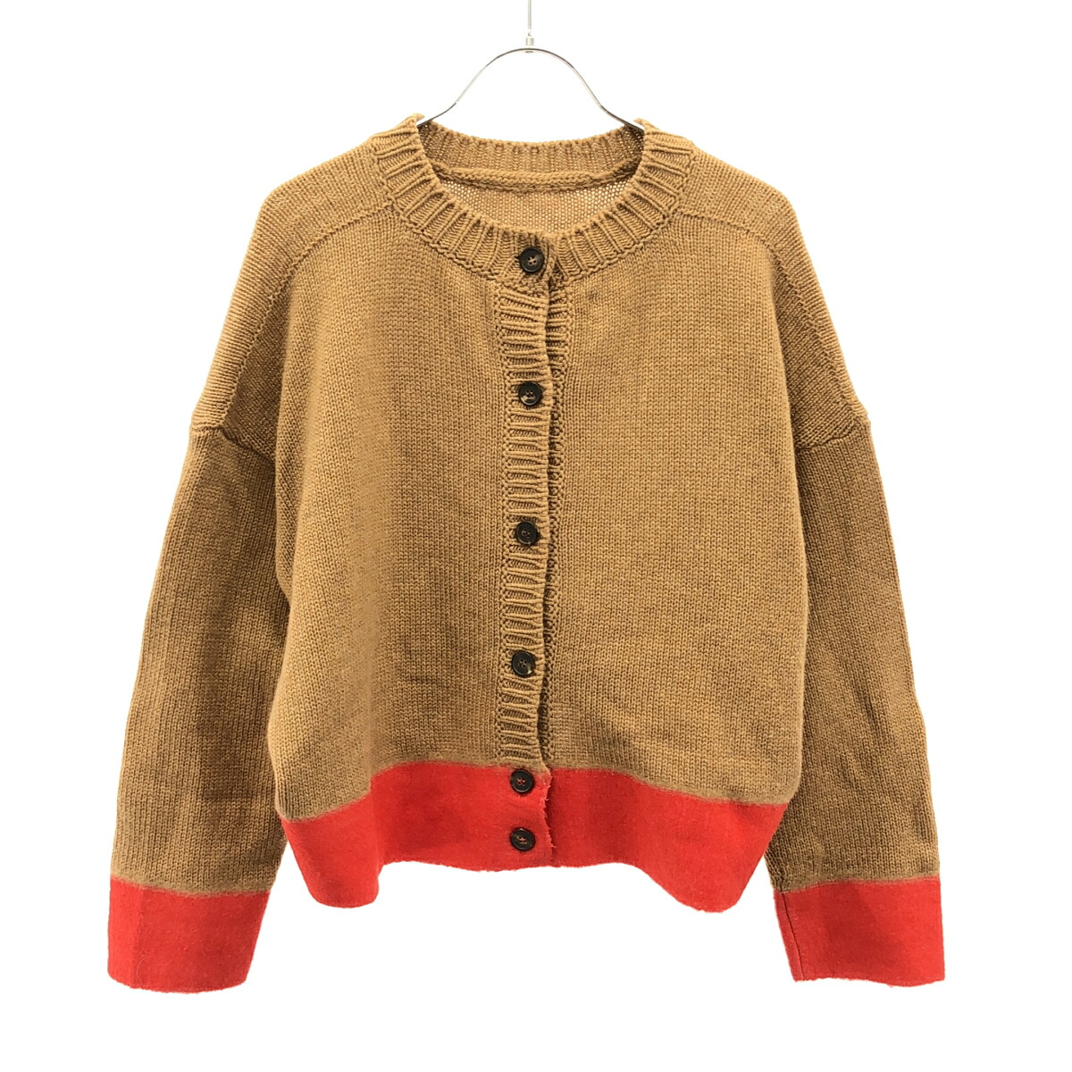 MARNI マルニ 15AW カシミヤニットカーディガン ブラウン系 レッド系 42 【中古】 ITO62DI71ELC|MODESCAPE 店