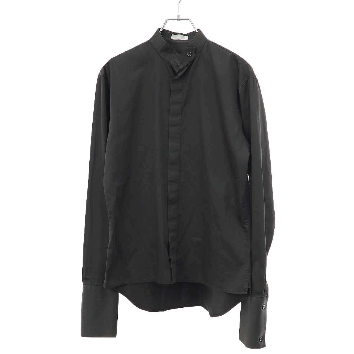 Dior HOMME ディオールオム 2003AW ラスター スタンドカラーシャツ 3HH1051313 ブラック 38 【中古】 IT3Q79Q8W4ZM|MODESCAPE 店