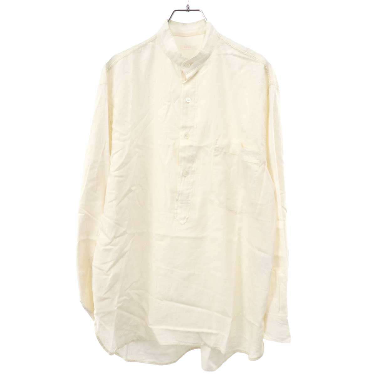 COMOLI コモリ 23SS モスリンプルオーバーシャツ X01-02011 アイボリー 1 【中古】 IT7PXDPU09H8|MODESCAPE 店