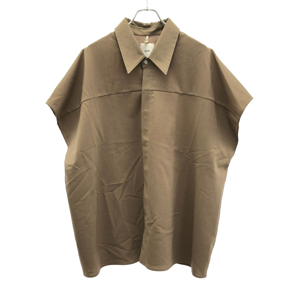 OAMC オーエーエムシー 25SS ATLANTIC SLEEVLESS SHIRT シャツ OA5SMS05AP ベージュ S 【中古】 ITUW5VNEREIA|MODESCAPE 店
