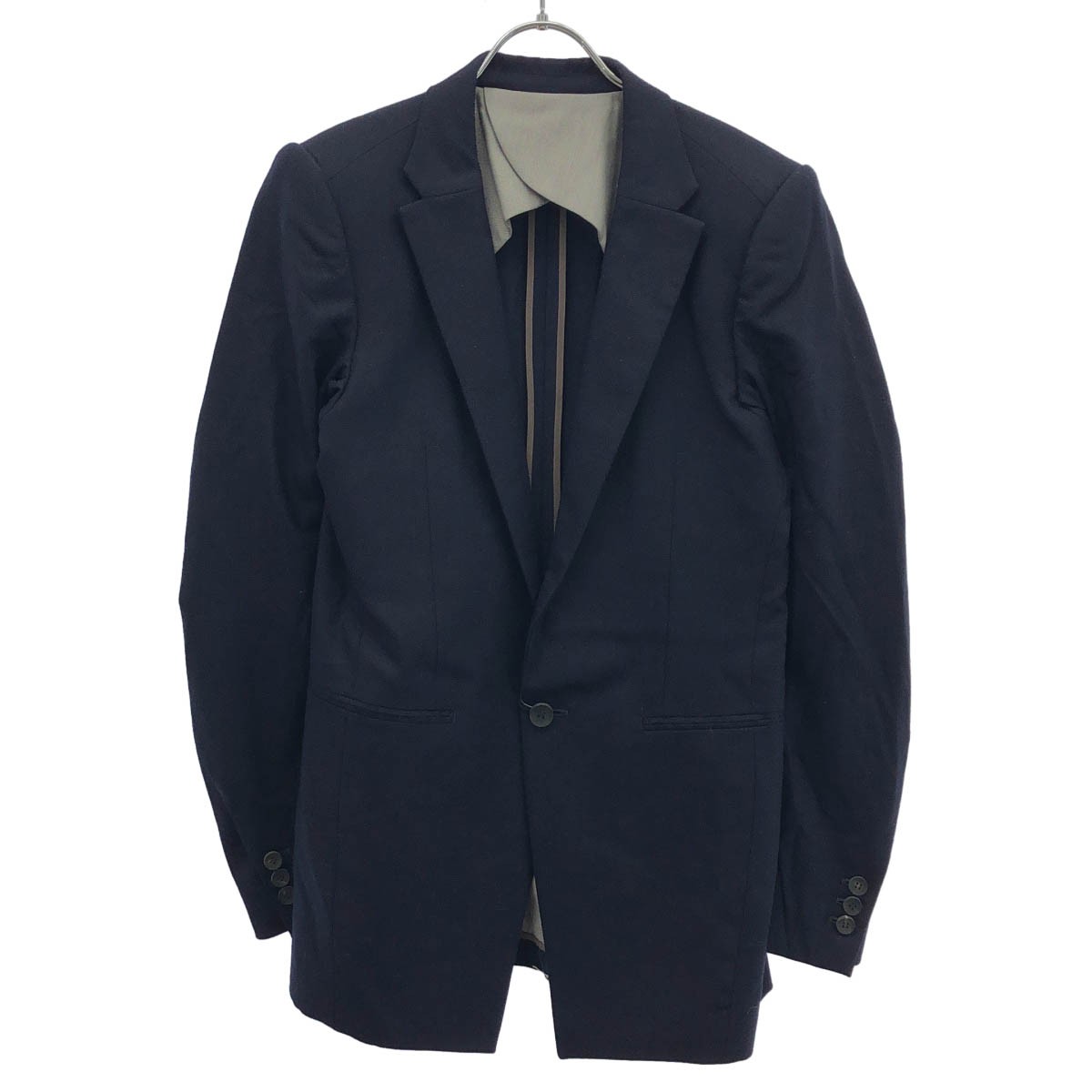DEVOA デヴォア Jacket 2/60 Wool Flannel ウールフランネルジャケット IJK-NF69 ネイビー 1 【中古】 ITJYQ60NTTKC｜MODESCAPE 店