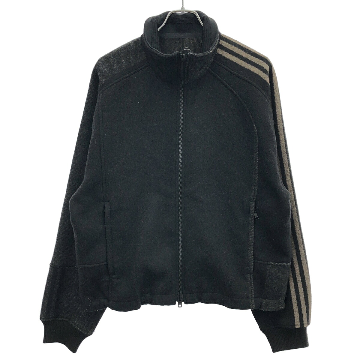 Y-3&times;adidas ワイスリー&times;アディダス U ENG 3 STRIPES TRACK JACKETエンジニアード スリーストライプス トラックジャケット HN1968 ブラック系 S 【中古】 ITVJPVGOLQMG｜MODESCAPE 店