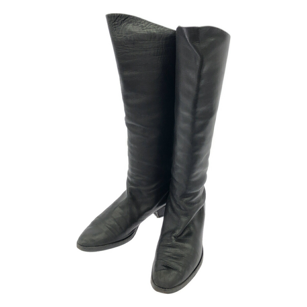 HELMUT LANG ヘルムート ラング ロングブーツ ブラック 38 【中古】 ITWQL7MP72UQ|MODESCAPE 店