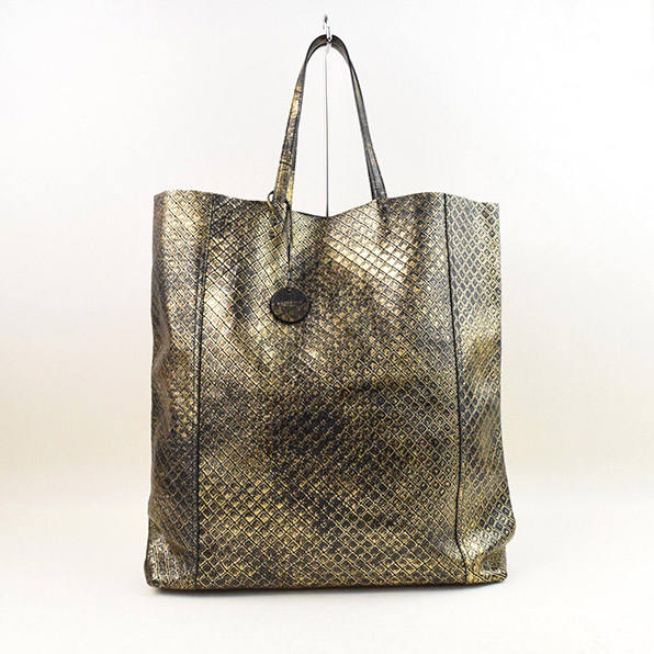 【楽天市場】【中古】BOTTEGA VENETA ボッテガヴェネタ イントレチャートプリントトートバッグ ブランド ゴールド