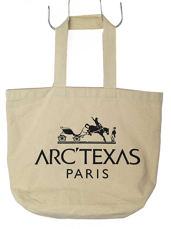 【楽天市場】ARC'TEXAS アークテキサス ロゴプリントキャンバストートバッグ アイボリー系 【中古】：MODESCAPE 楽天市場店