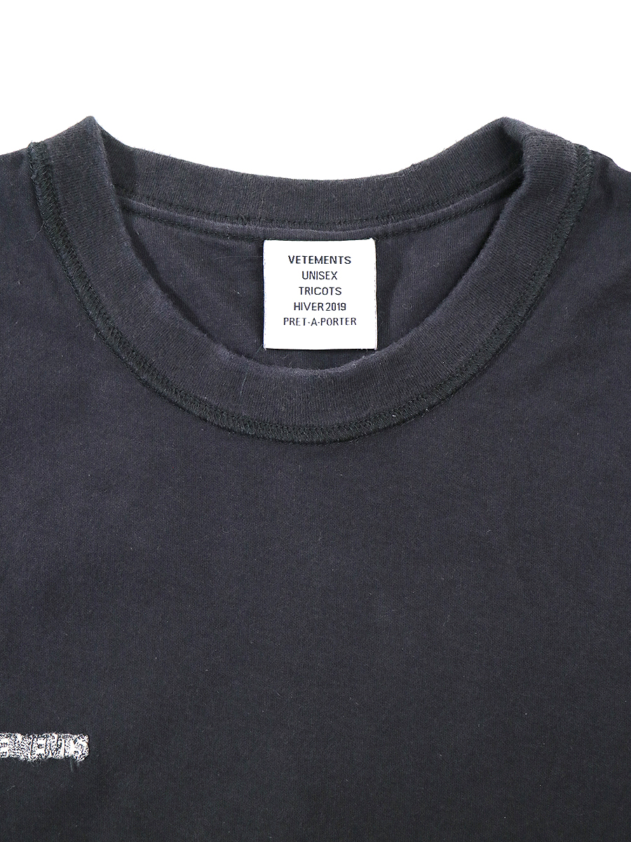 誠実】 VETEMENTS ヴェトモン インサイドアウトTシャツ - www