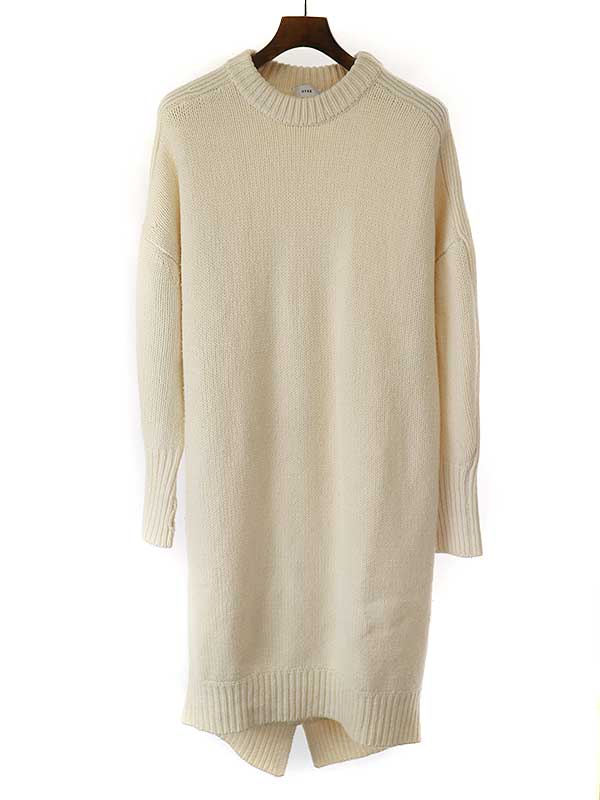 話題の行列 HYKE ハイク 18AW HYKEハイク ウールニットワンピース